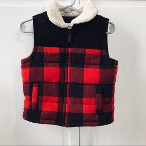 OLD NAVY Sherpa-Collar Flannel Vest Size 18-24M PRICE IS FIRM